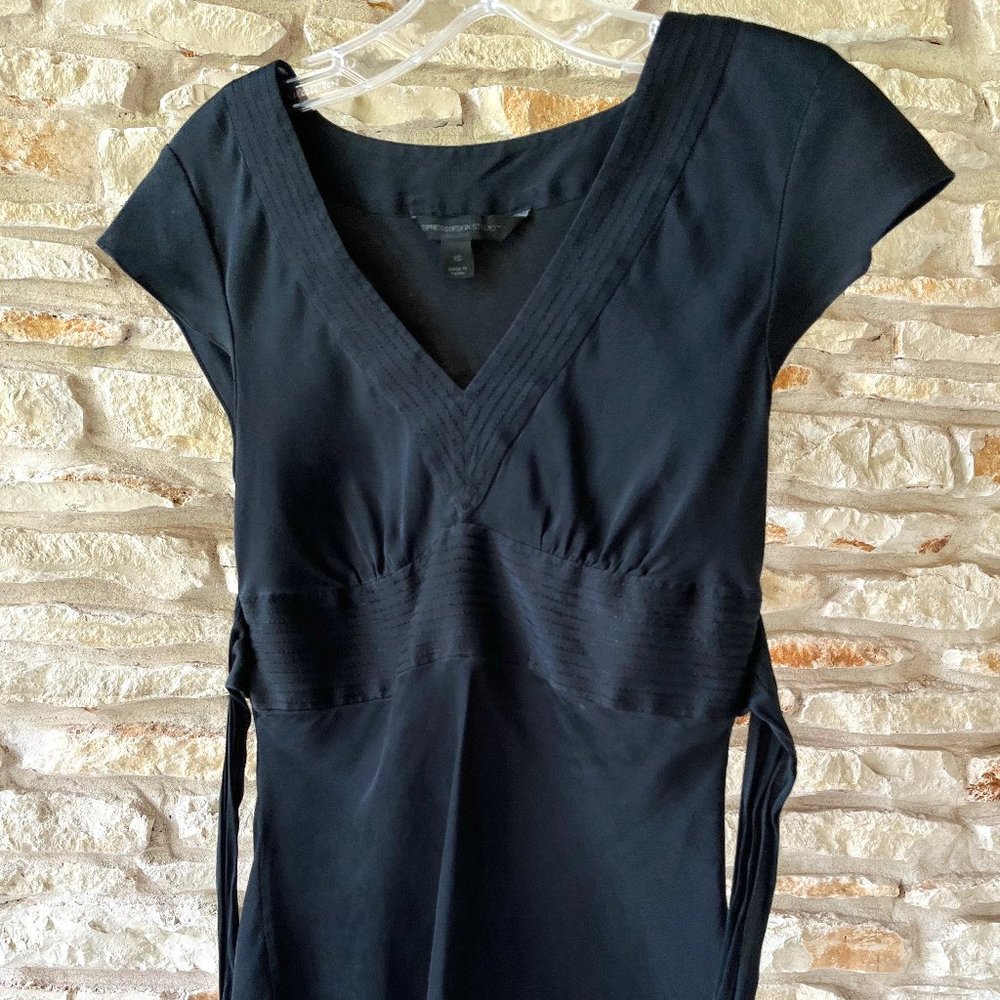 Express Design Studio Black Silk Blouse - X Small